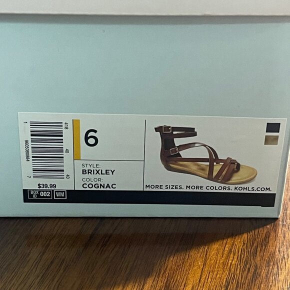 SO® Strappy Gladiator Women's Sandals, Size 6, New - Picture 5 of 10